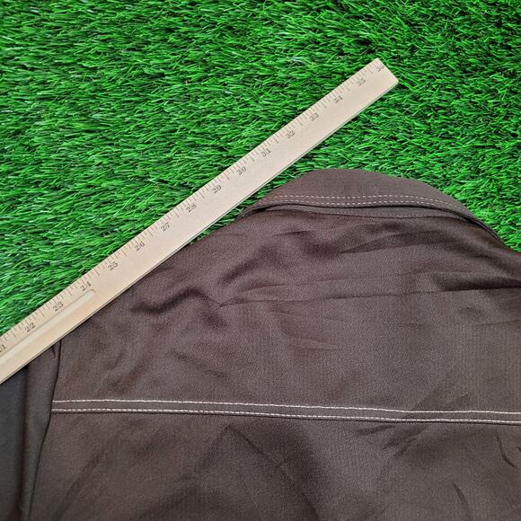 VTG 70s Haggar Disco Dagger Collar Jacket Mens 44 Large USA Polyester - Picture 8 of 10